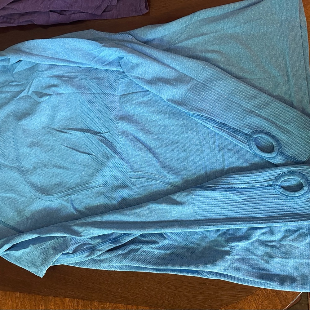 Lululemon Athletica Light Blue Long Sleeve Top